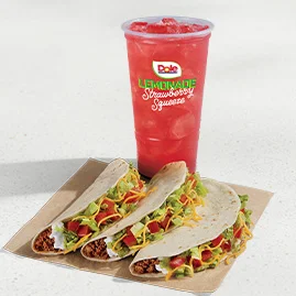 Menu 85 3 Soft Tacos Supreme® Combo featuring 3 Soft Taco Supremes® and a Large fountain drink.