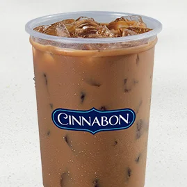 Menu 69 An Iced Cinnabon Delights® Coffee served in a Taco Bell cup.