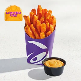 Menu 16 Large Nacho Fries served with nacho cheese sauce.