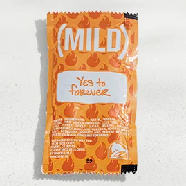 Menu 211 A packet of Mild Sauce