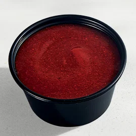 Menu 222 Red Sauce, served in a Taco Bell-branded container.