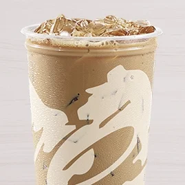 Menu 68 A Regular Iced Coffee served in a Taco Bell cup.