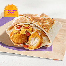 Menu 10 Jalapeno Honey Mustard Crispy Chicken Crunchwrap Slider