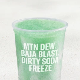 Menu 213 MOUNTAIN DEW ® BAJA BLAST® dirty soda Freeze