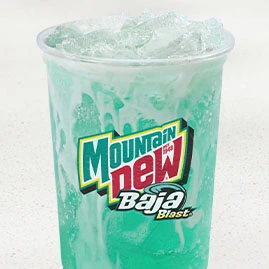 Menu 214 MOUNTAIN DEW® BAJA BLAST® dirty soda
