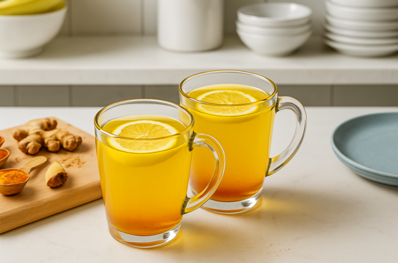 3-Ingredient Ginger Lemon Water