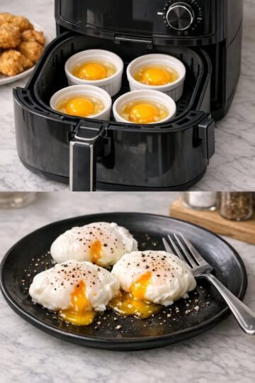 Air Fryer Poached Eggs