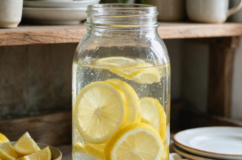 Refreshing Homemade Lemon Water