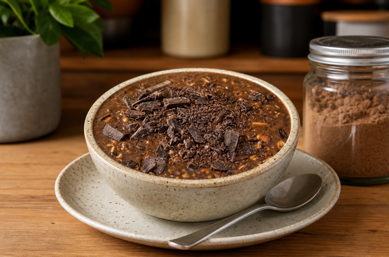 Triple Chocolate Overnight Oats