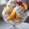 Creamy Homemade Fresh Peach Ice Cream
