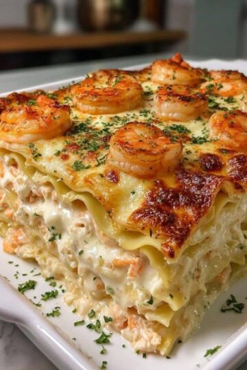 Creamy Seafood Lasagna