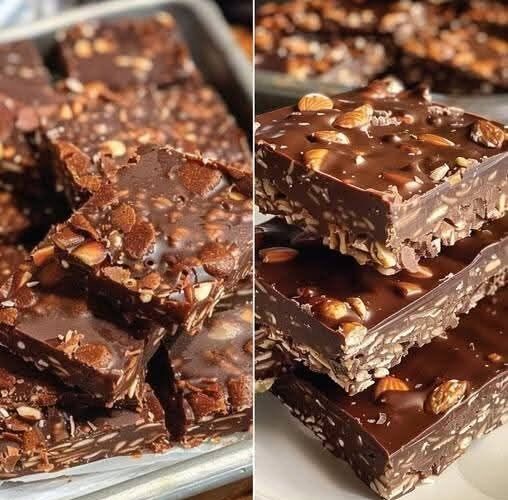 No-Bake Chocolate Peanut Butter Crunch Bars